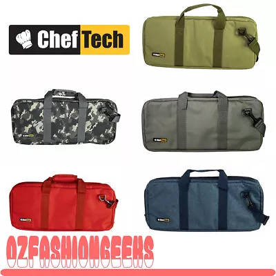 NEW ChefTech 18 Piece Knife Roll Bag With Handles PI • $48.98