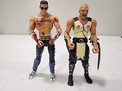 Mortal Kombat Jazwares Baraka & Johnny Cage Bloody Action Figure Lot 3.75 Inch • $57.99