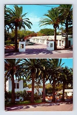 Postcard Texas McAllen TX Windsor Courts Motel Split View 1960s Unposted Chrome • $6
