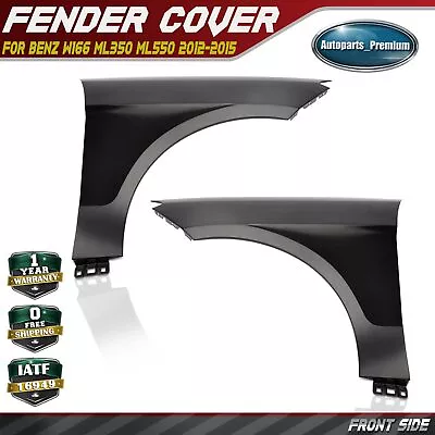 2Pcs Front LH & RH Fender For Mercedes-Benz W166 ML350 ML550 2012 2013 2014 2015 • $419.99