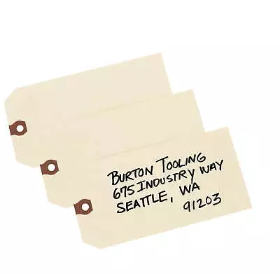 Unstrung Shipping Tags 11.5 Pt. Stock 6-1/4  X 3-1/8  1000 Manila Hang Tags  • $37.27