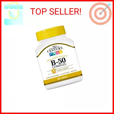 21st Century B 50 Complex Prolonged Release Tablets 60 Count (Pack Of 1) • $8.48