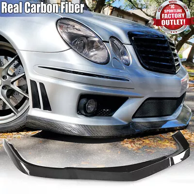 For 2006-2009 Mercedes Benz W211 E63 AMG Carbon Fiber Front Bumper Lip Spoiler • $512.99