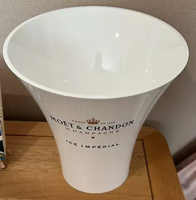 Moet & Chandon Imperial Champagne White Acrylic Ice Bucket • £29.99