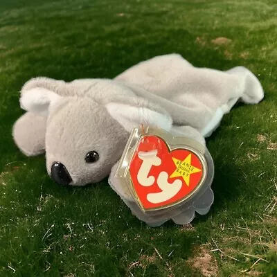 Ty Beanie Babies Mel The Koala Gray Laying Plush Toy Stuffed Animal Vintage • $9.99