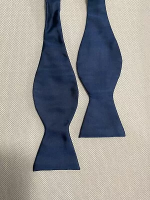 Rare Brooks Brothers Navy Design Self Tie Butterfly Adjustable Bow Tie Silk New • $24.99