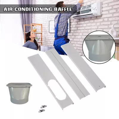 $36.08 • Buy Portable Air Conditioner Window Vent Kit Adjustable Window Seal Plate Set AU
