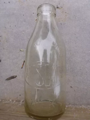 Vintage Amscol One Pint Milk Bottle • $25