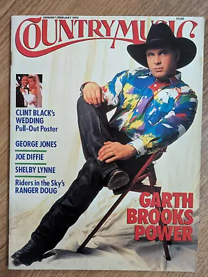 Country Music Magazine January February 1992 Brooks Jones Diffie Lynne Ranger • £6.50