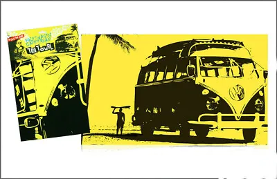 Official Vintage Vw Volkswagen Kombi Campervan Yellow Kitchen Tea Towel Bnwt • £4.95