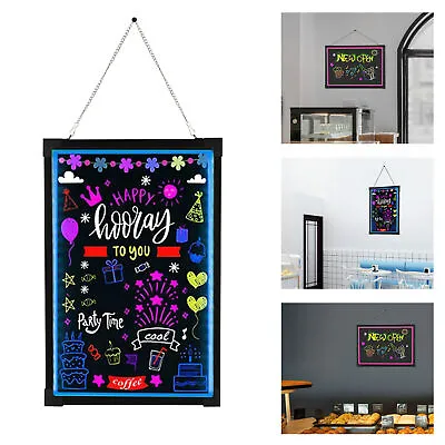 24  LED Message Board Restaurant Menu Sign Illuminated Neon Erasable With Remote • $34.20