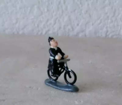 J CARLTON Dominique Gault French Miniature Figure Priest Riding Bike Bicycle VTG • $39.99