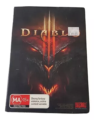 Diablo III 3 PC Computer Boxset Complete Game Blizzard W Keycode Windows Mac • $29.99