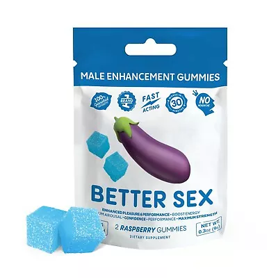 Better Sex Gummies Male Enhancement 2ct Pks Raspberry  • $11.99