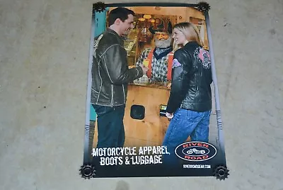 River Road Motorcycle Apparel Boots And Luggage Poster Shop Sign Ad 0868 Z4 • $35