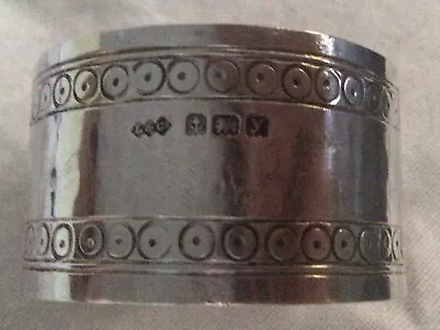 Antique Liberty & Co London Arts & Crafts Sterling Silver Napkin Ring 1923 • £150