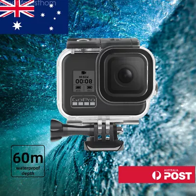 60m Underwater Diving Gopro Hero 8 Waterproof Protective Case Housing Cover • $28.70