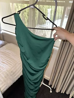 OH POLLY  One Shoulder Midi Green- SIZE 14 • $50