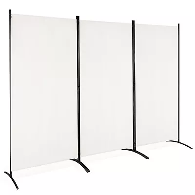 3-Panel Room Divider Folding Privacy Partition Screen For Office Room White • $69.99