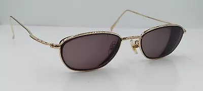 Halston 308 Gold Oval Metal Sunglasses FRAMES ONLY • $33