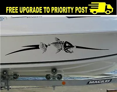 $29.90 • Buy Fishing Boat PORT AND STARBOARD Pair BIG STICKERS 1metre Ea