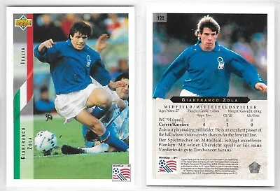 £2.99 • Buy Upper Deck 1994 Usa World Cup Card #128 Gianfranco Zola Italy Italia