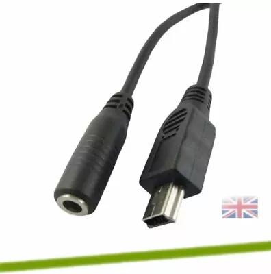 DC Power 3.5 X1.35mm Female Jack To Mini USB 5 Pin Male Plug Adapter Connector • £5