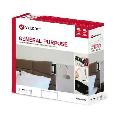 Official Velcro® General Purpose 50mm X 25m | BLACK Sew On Hook & Loop Rolls • £23.99