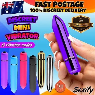 Bullet Vibrator Discreet Massager Wand G Spot Dildo Vibe Clit Stimulator Sex Toy • $14.95