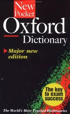 £3.33 • Buy The New Pocket Oxford Dictionary By H.W. Fowler, F.G. Fowler, Catherine Soanes