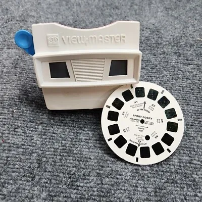 VTG 1970s GAF ViewMaster 3D Reel Picture Viewer Red White Blue Retro W/ Goofy • $15.99