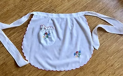 Vintage Hand Embroidered Kalocsa Pattern Half Apron • $29