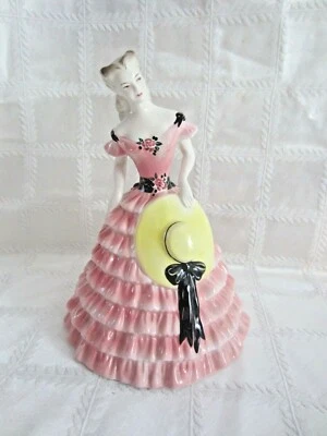 $25 • Buy Lovely Vintage Goldscheider China Figurine-Southern Belle By P. Porcher