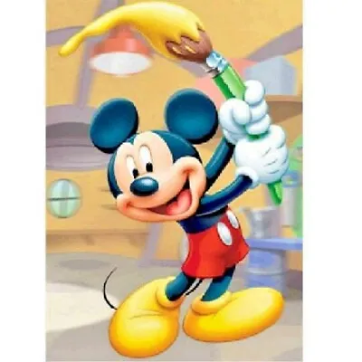 $12.55 • Buy SALE..MICKEY MOUSE PAINTING..DIY 5D DIAMOND PAINTING KIT.FULL DRILL 30 X 40