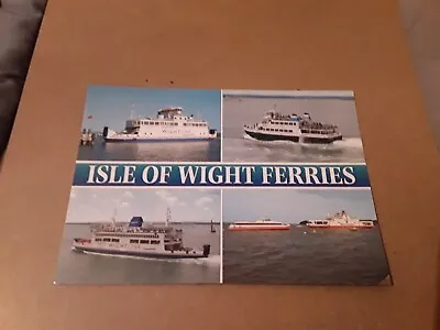 Postcard Isle Of Wight Ferries Wightlink Red Funnel Blue Funnel. Cowes + • £1.25