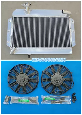 56MM Aluminum Radiator +Fan For ROVER / MG MGA 1500/1600/1622/ DE-LUXE 1955-1962 • $170