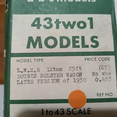 Lner Double Bolster O Gauge Kit Abs • £10