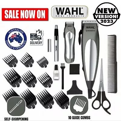 Wahl Hair Clippers Cordless Beard Trimmer Groomer Shaver Mens 21 Pce Haircut Set • $101.97