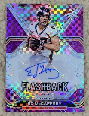 2020 Prizm Flashback Purple Power Ed McCaffrey Auto # 10 Denver Broncos # /25 • $34.99