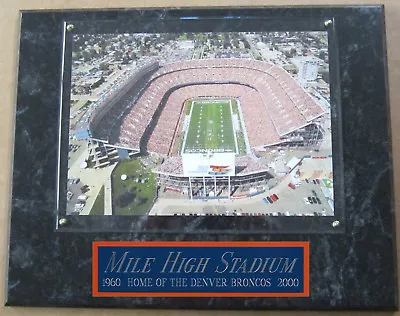 Mile High Stadium Denver Broncos Framed 8x10 Photo-man Cave-12x15 Wall Plaque • $37.99