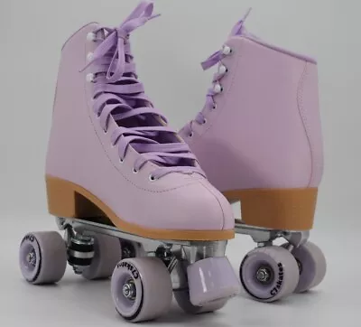 C7 Skates Lavendar/Purple Quad Roller Skates For Women Size 11-WORN ONCE-NO BOX • $19.99