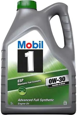 Mobil 1 ESP 0W30 Fully Synthetic Engine Oil 5 Litres 5L • £55.95