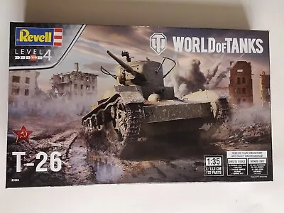 Revell T 26 World Of Tanks 03505 Russian Military Plastic Model Kit Scale 1:35 • £9