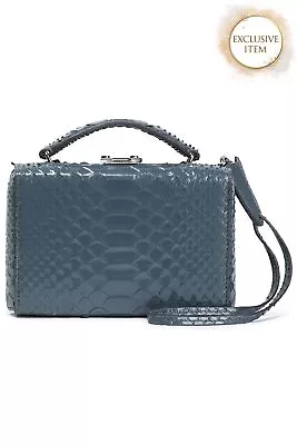 RRP€2654 MARK CROSS Grace Leather Crossbody Box Bag Detachable Strap Push Lock • $510.14