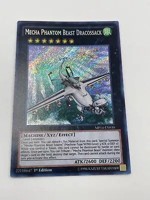 Yugioh Mecha Phantom Beast Dracossack MP14-EN030 Secret 1st - NM • $9.65