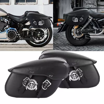 $129.99 • Buy Tool Bags Side Saddlebags Pannier For Yamaha V Star XVS 250 650 950 1100 Custom
