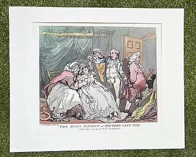 £35 • Buy The Dying Patient -  Thomas Rowlandson Medical Caricature