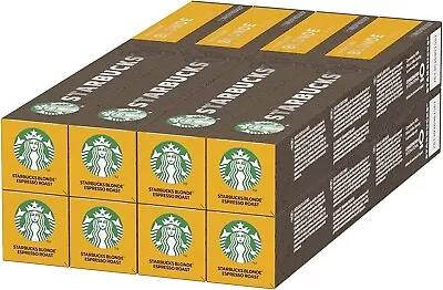 STARBUCKS Blonde Espresso Roast By Nespresso Coffee Capsules 8 X 10 • £15.99