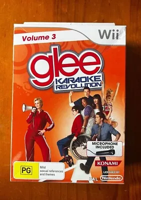 Wii Glee Karaoke Revolution Glee Volume 3 (Nintendo Wii 2011) NEW AND SEALED!!! • $32.99