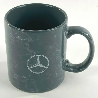 Grey Marbled Mercedes Benz Etched Logo 10oz Coffee Mug ColorCraft • $14.95